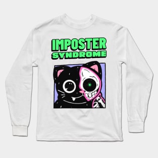 funny imposter syndrome cat Long Sleeve T-Shirt